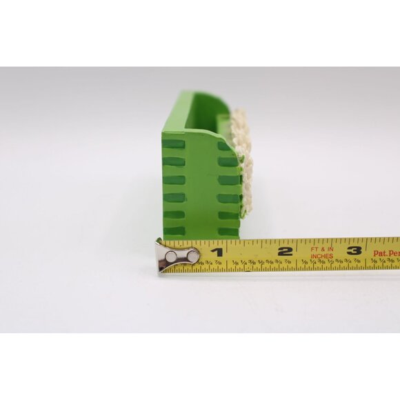 Green Notepad & Pen Holder White Daisy Design "He Loves Me" Text Girls Tween Vtg - Picture 8 of 8